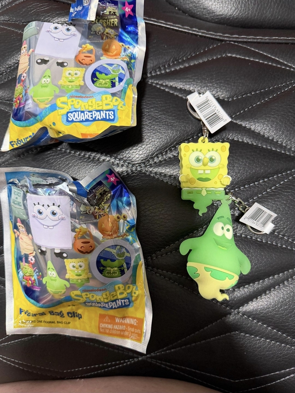 Spongebob Squarepants Bag Clips Bundle Patrick And Spongebob Glow In Dark